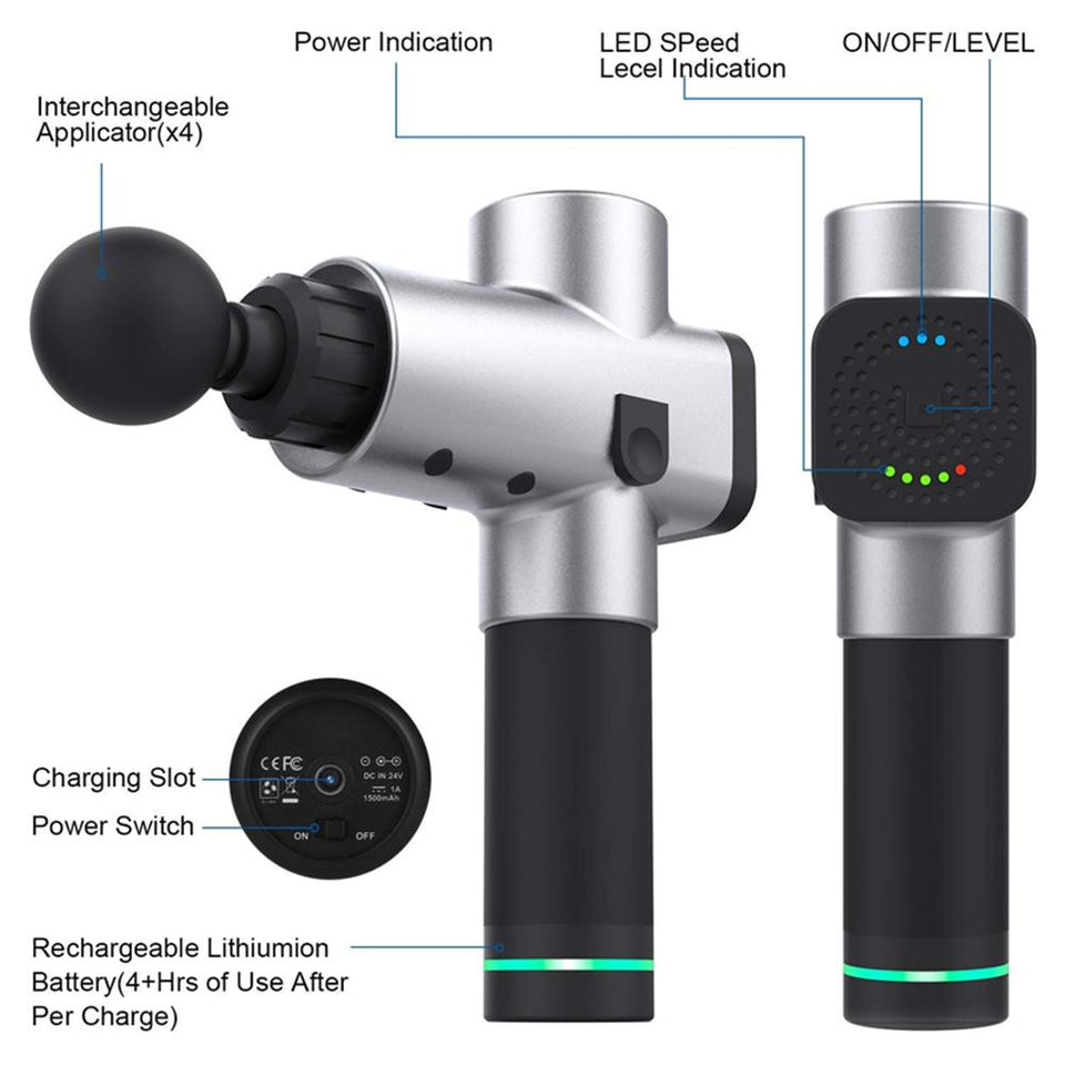 Portable Professional Deep Tissue Massage Gun - ShopLovee