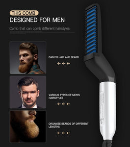Multifunctional Hair Comb Beard Straightener - ShopLovee