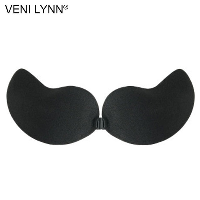 VENILYNN E F G Large Cup Size Strappy Mango Shape Self Adhesive Bra + Breast Stick on Big Bust Nipple - ShopLovee