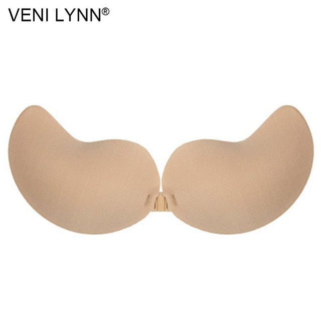 VENILYNN E F G Large Cup Size Strappy Mango Shape Self Adhesive Bra + Breast Stick on Big Bust Nipple - ShopLovee