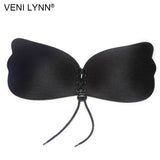 VENILYNN E F G Large Cup Size Strappy Mango Shape Self Adhesive Bra + Breast Stick on Big Bust Nipple - ShopLovee